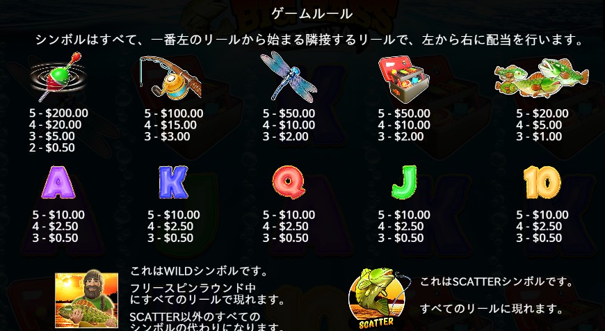 Big Bass Bonanza ボーナス